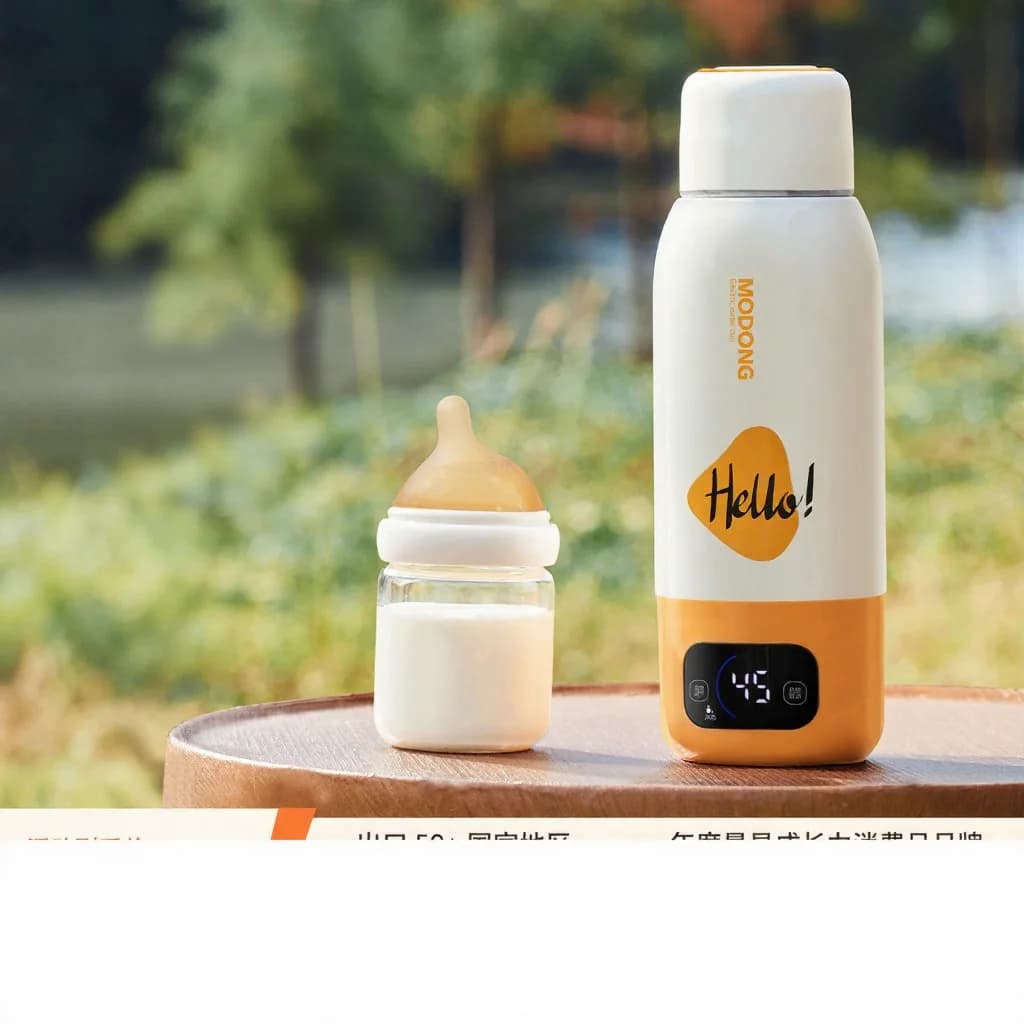 Portabel värmekopp för babyersättning 550 ml Ultra, med sladd kokning + sladdlös värmning