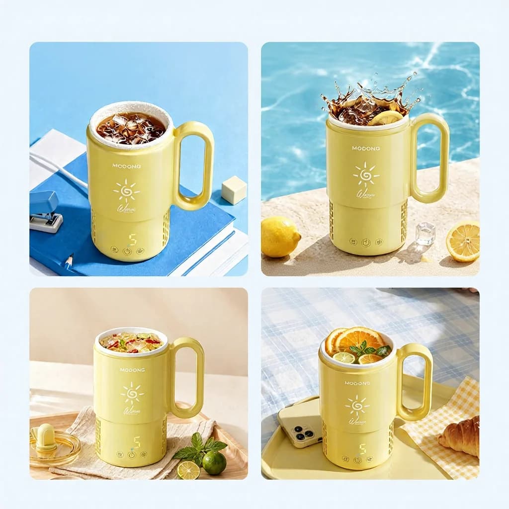 Bärbar värme- och kylkopp 450mL 36W pekstyrning