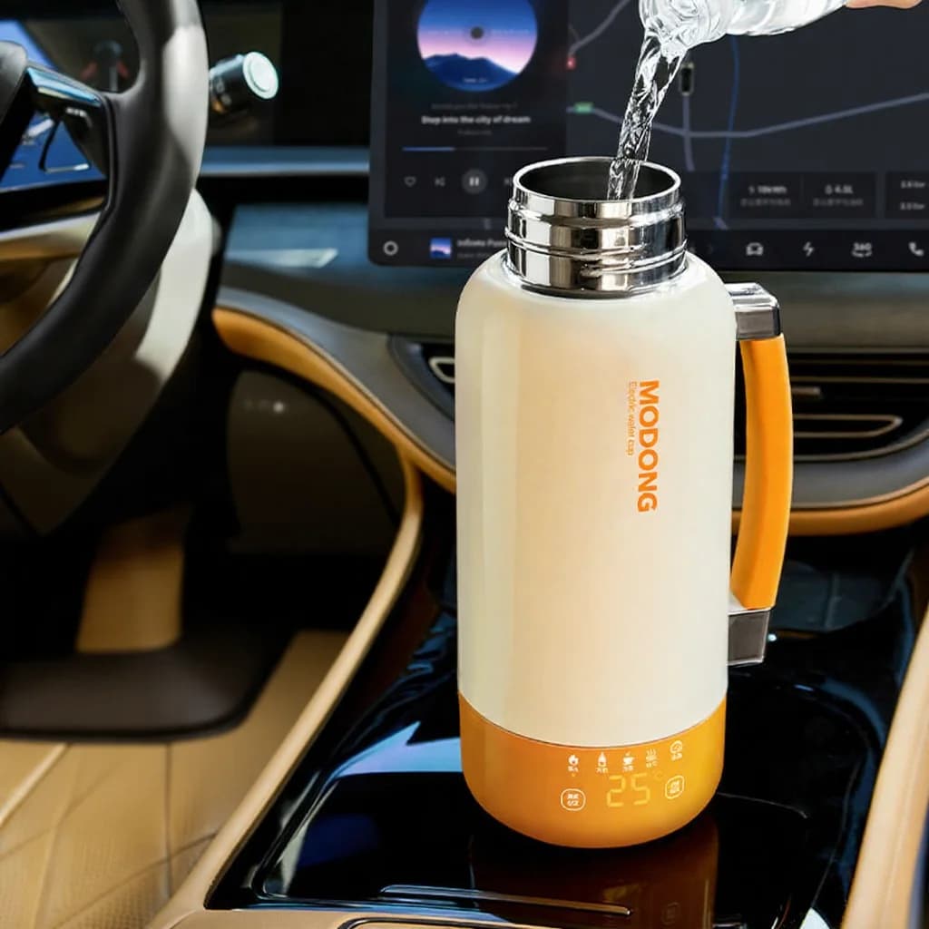Portabel elektrisk resekopp med automatisk avstängning