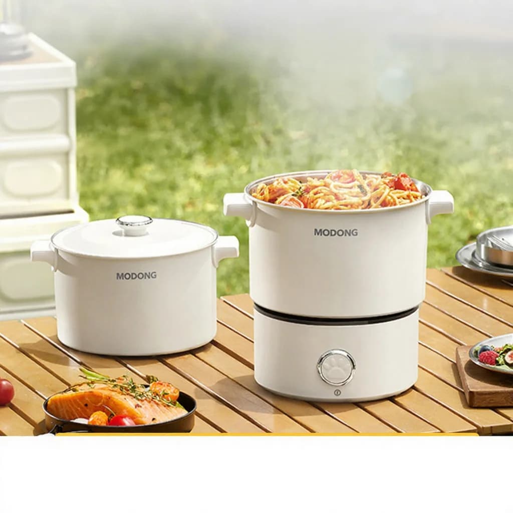 Portabel hopfällbar elektrisk kokgryta 110V-220V 550W/700W