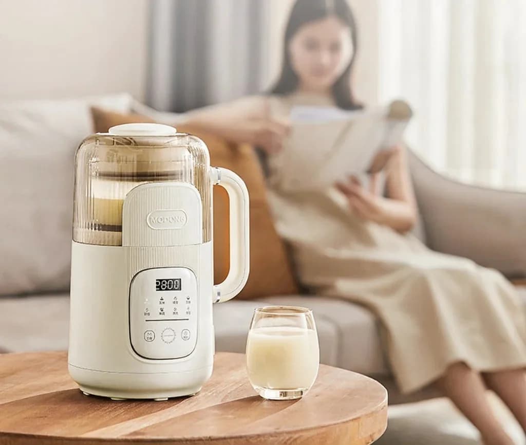 Elektrisk höghastighetsblender och sojamjölksmaskin med värme