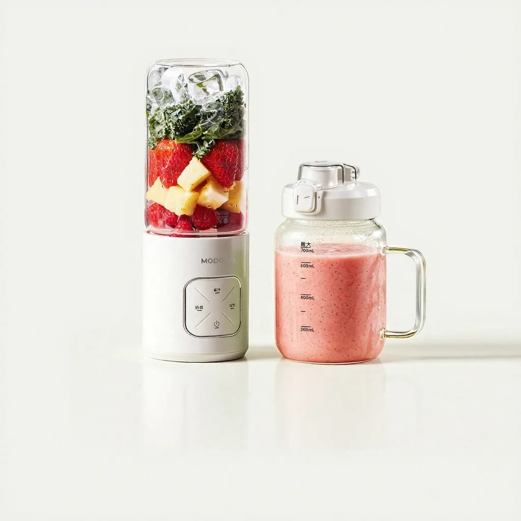 Bärbar sladdlös blendermugg för juice och smoothies