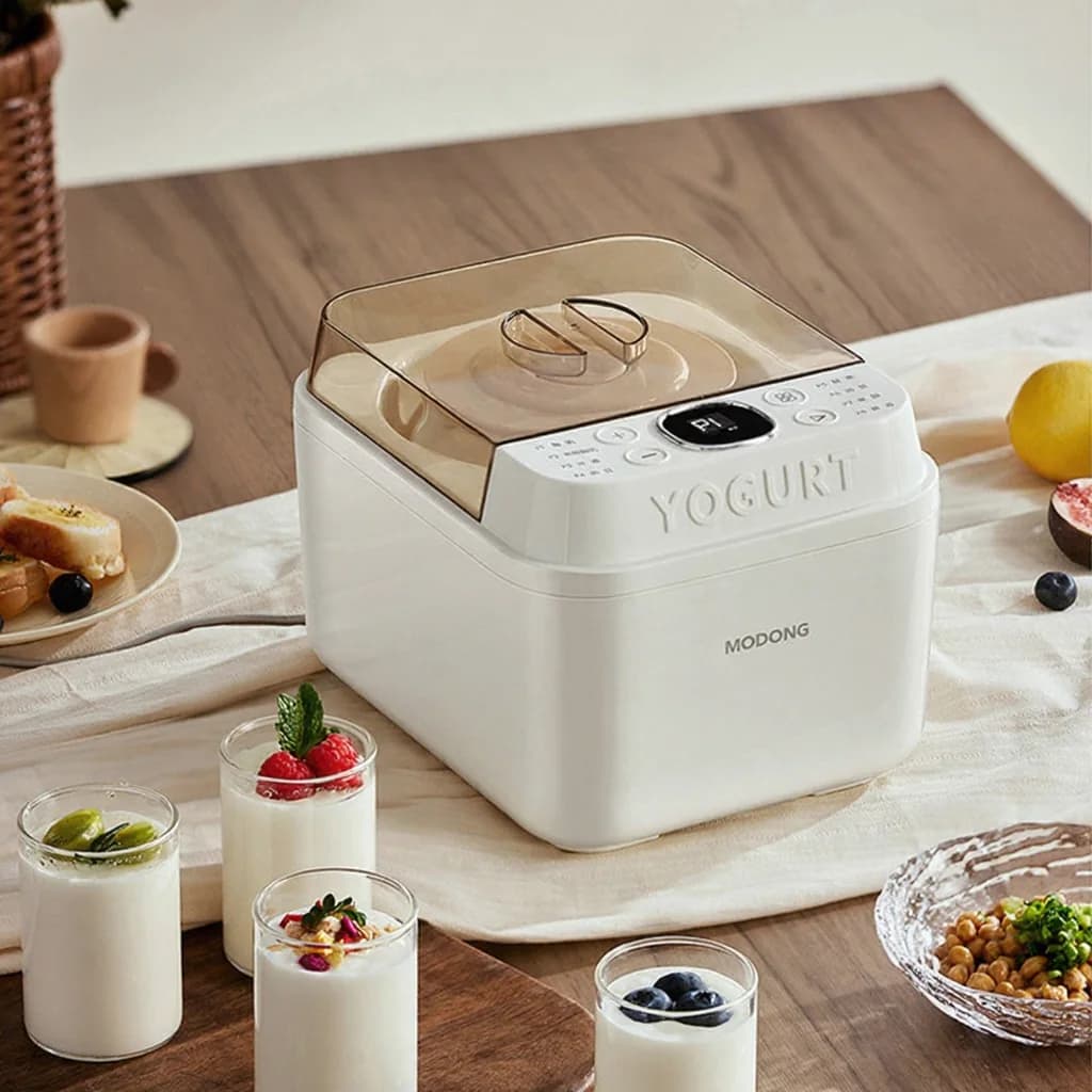 Automatisk yoghurtmaskin och fermenter, 500-1000ml, 220V