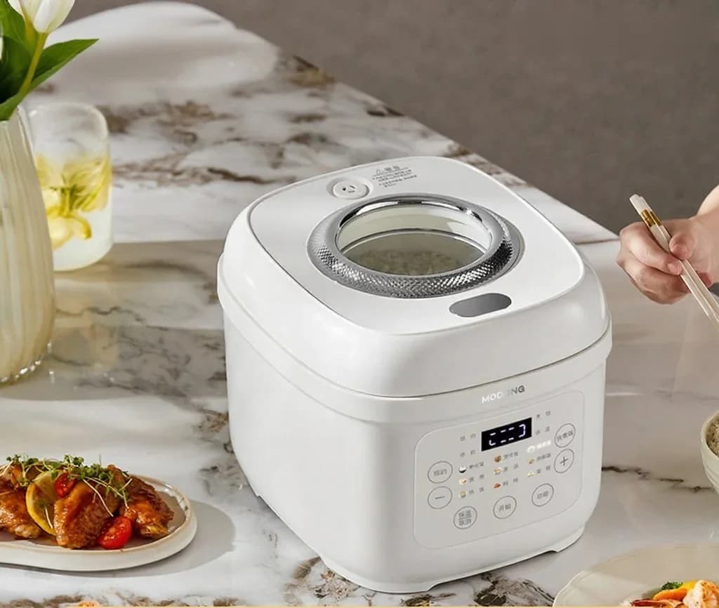 Elektrisk riskokare 3L med keramisk innergryta, 600W