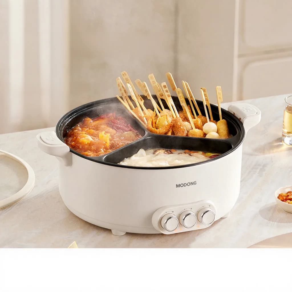 Elektrisk hot pot med avdelare, 5.6L/8L, 220V