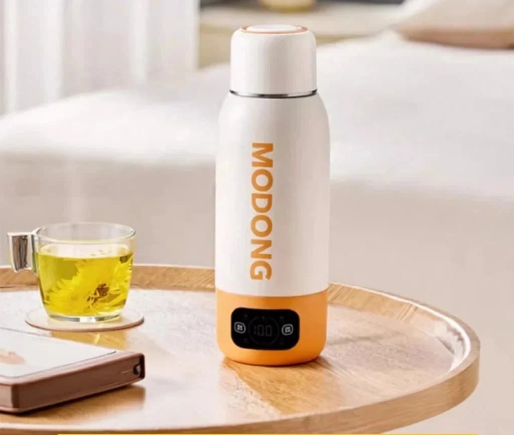 Bärbar elektrisk resemugg 600ml, innerbehållare i 316 rostfritt stål