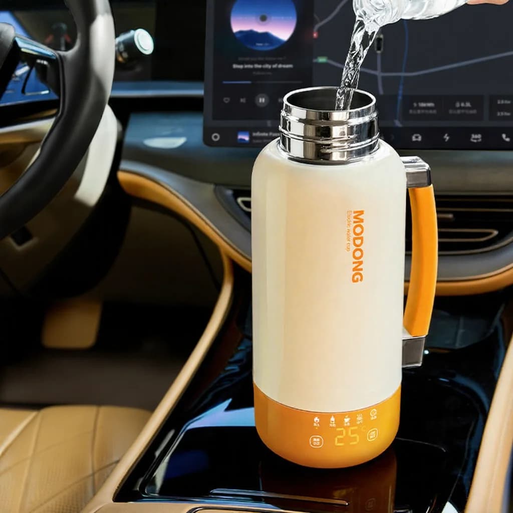 Portabel elektrisk resekopp med automatisk avstängning