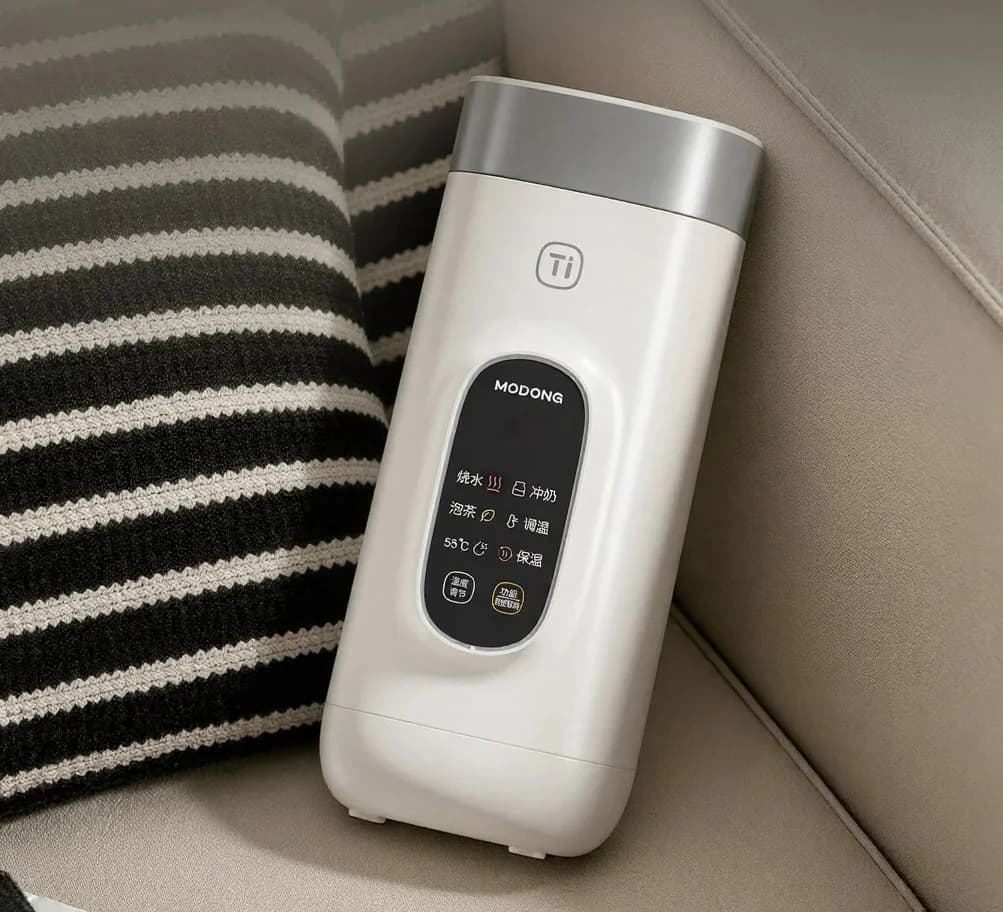 Elektrisk vattenkokare i titan för resor, 650 ml, 220 V