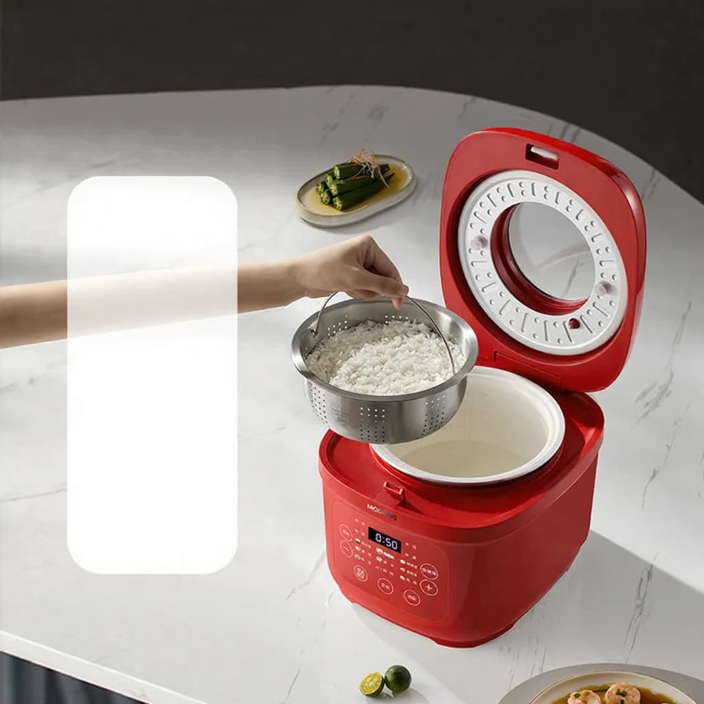 Elektrisk riskokare 3L med keramisk innergryta, 600W