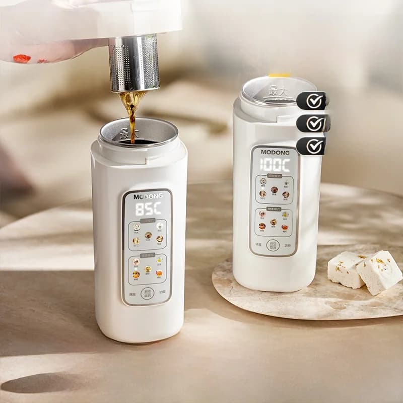 Portabel elektrisk vattenvärmekopp med filter, 220V