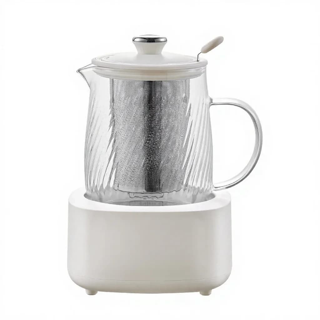 Glas-elhälsokanna med temperaturkontroll 1.2L
