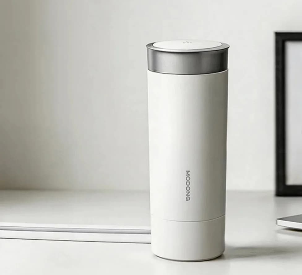 Bärbar elektrisk vattenvärmekopp 350 ml 316L rostfritt stål