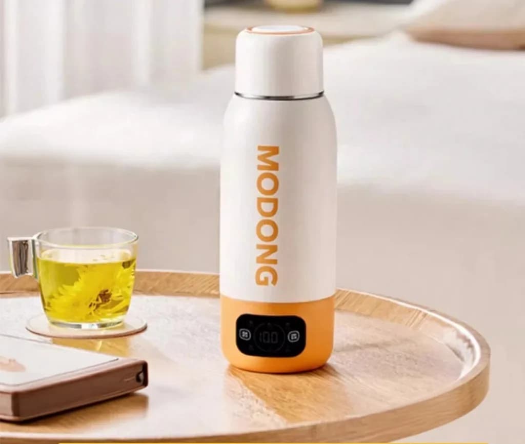 Bärbar elektrisk resemugg 600ml, innerbehållare i 316 rostfritt stål