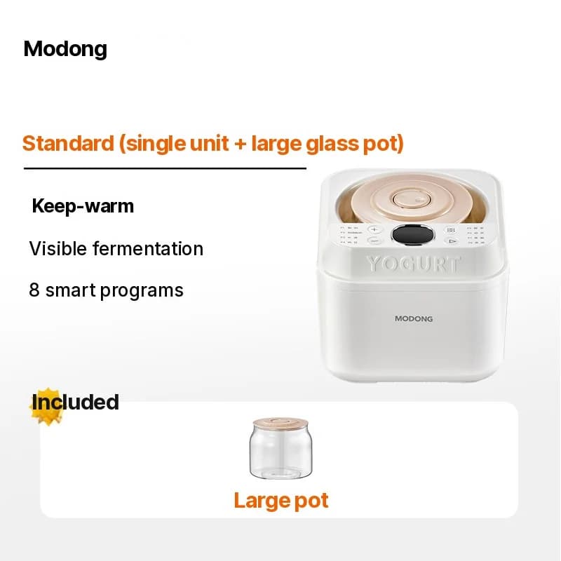 Automatisk yoghurtmaskin och fermenter, 500-1000ml, 220V