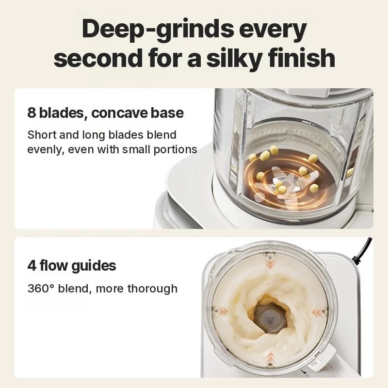 Uppvärmd blender för soppa, juice, barnmat och sojamjölk