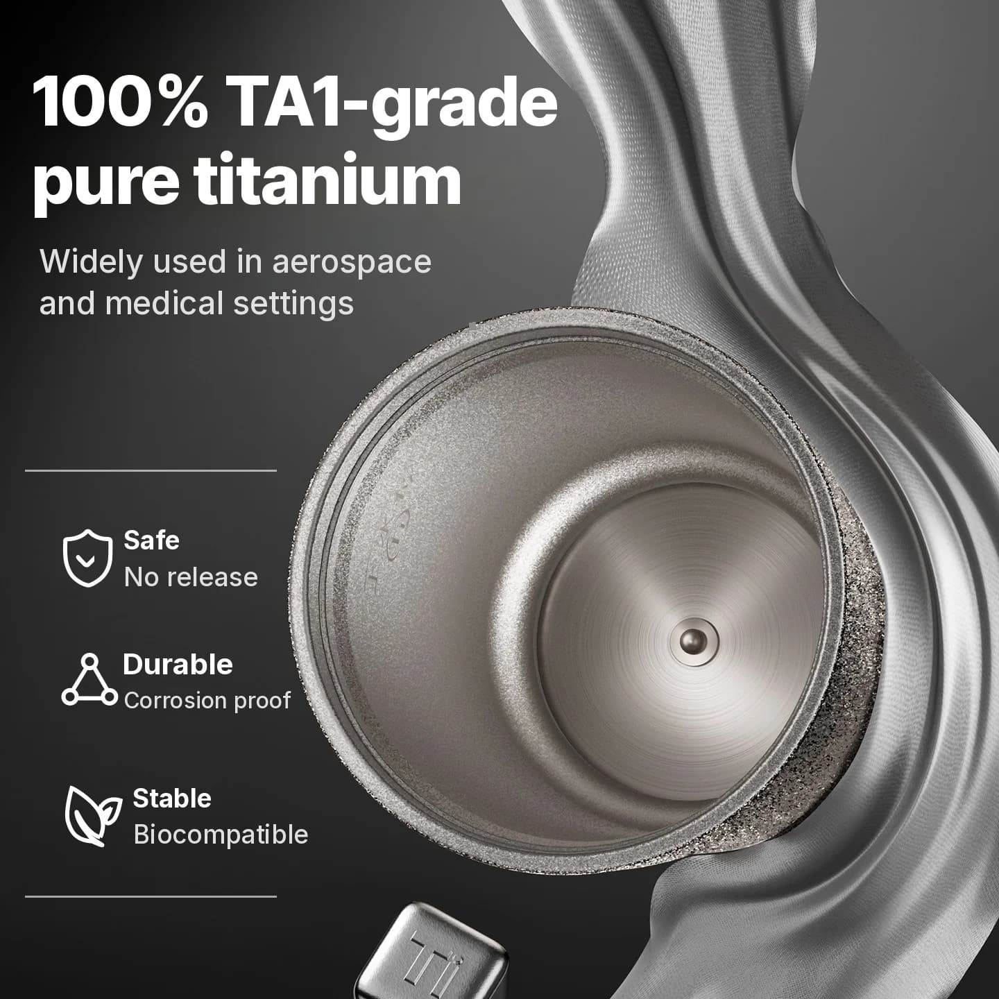 Elektrisk resemugg i titan 400ml med temperaturdisplay