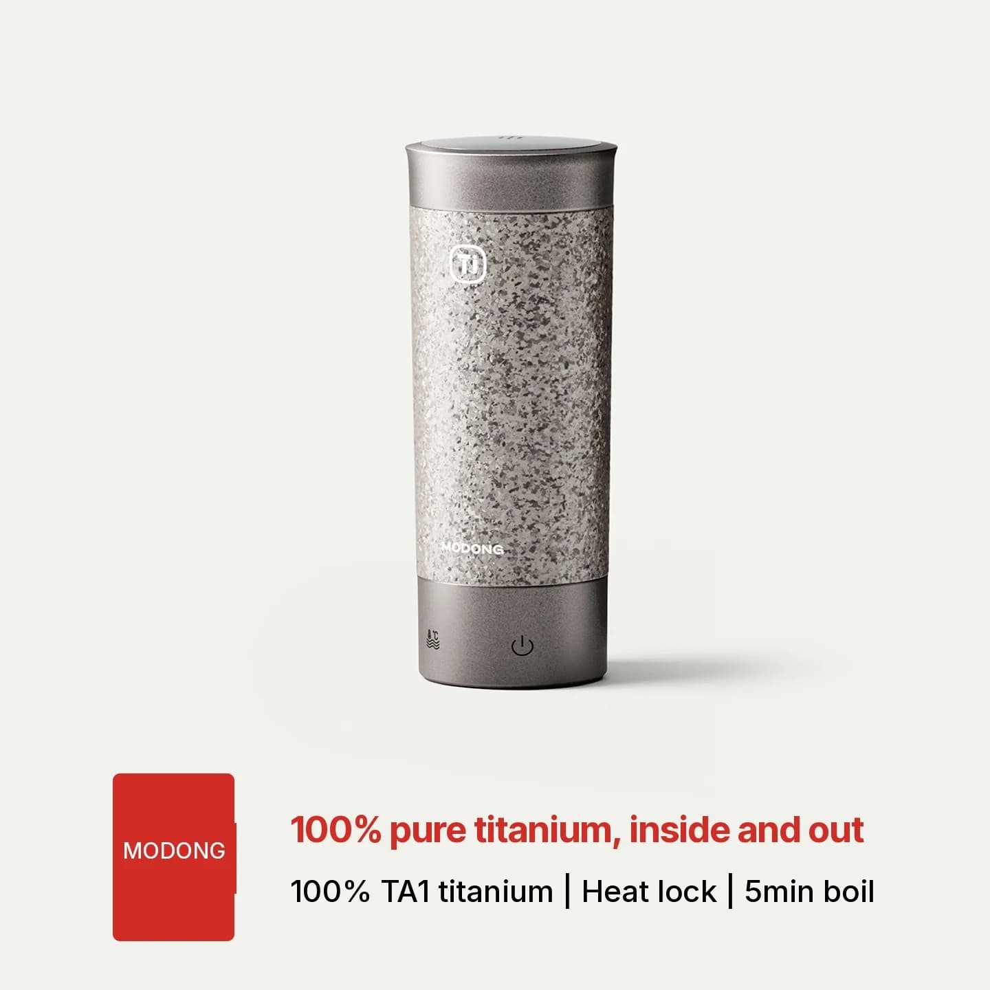 Titan elektrisk värme-resekopp 350ml med temperaturkontroll