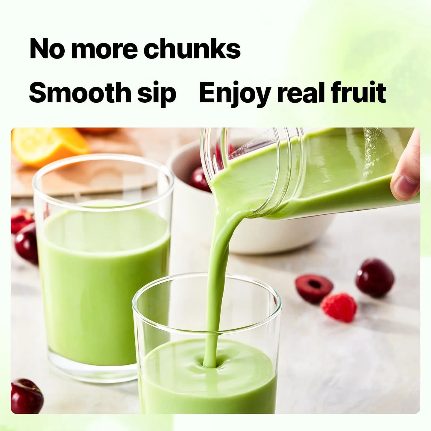 Trådlös bärbar blenderkopp med isbrytning och dubbla koppar