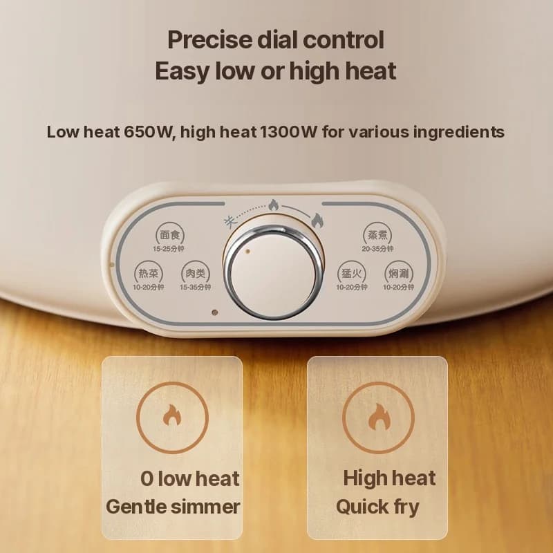 Elektrisk hot pot 6L 7L 8L med ånginsats, 220V