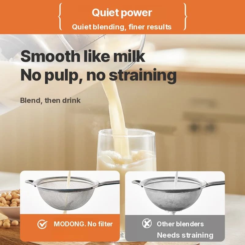 Elektrisk höghastighetsblender och sojamjölksmaskin med värme