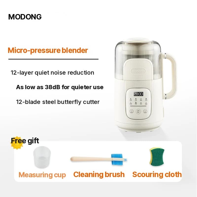 Värmeblender 1.2L med touchkontroll, glasbehållare