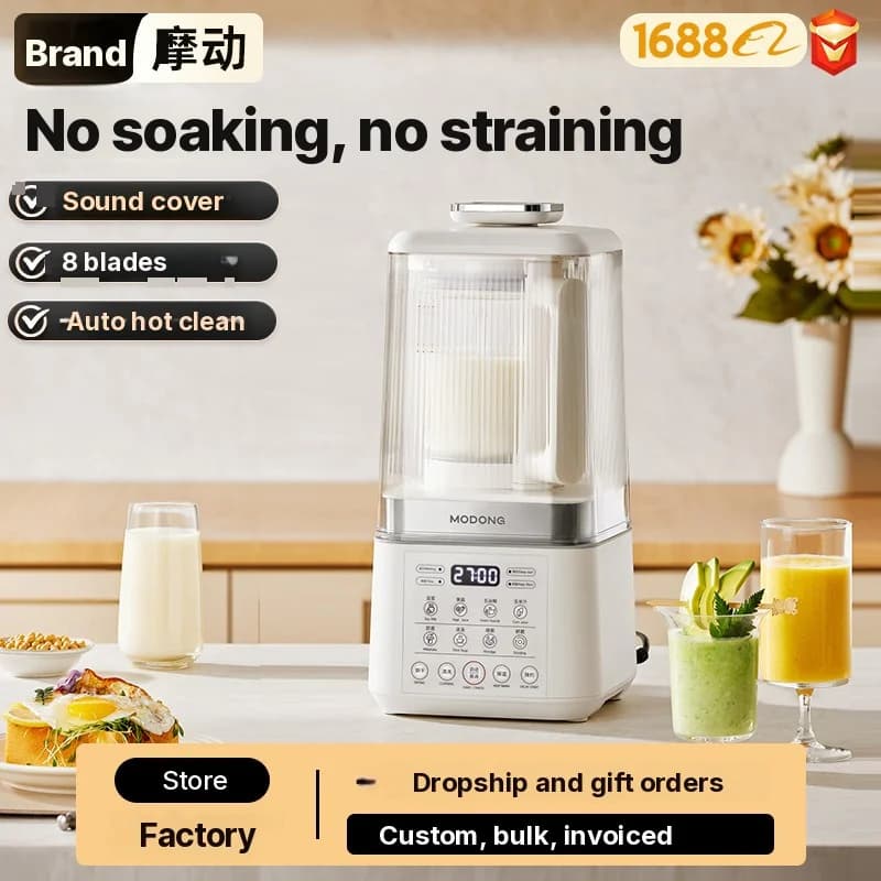 Värmeblender för soppa, juice, barnmat, sojamjölk