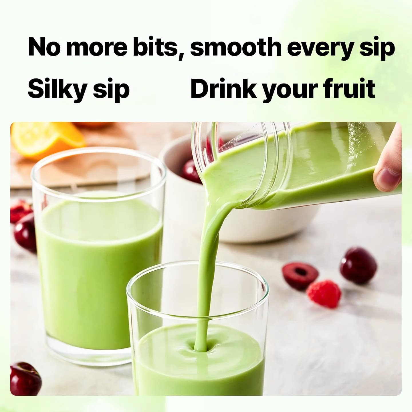 Bärbar trådlös blenderkopp med dubbla koppar och isbrytning