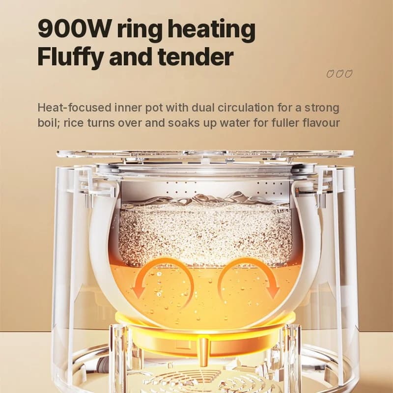 4L smart elektrisk riskokare med soup separation