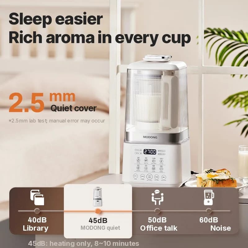 Uppvärmd blender för soppa, juice, barnmat och sojamjölk