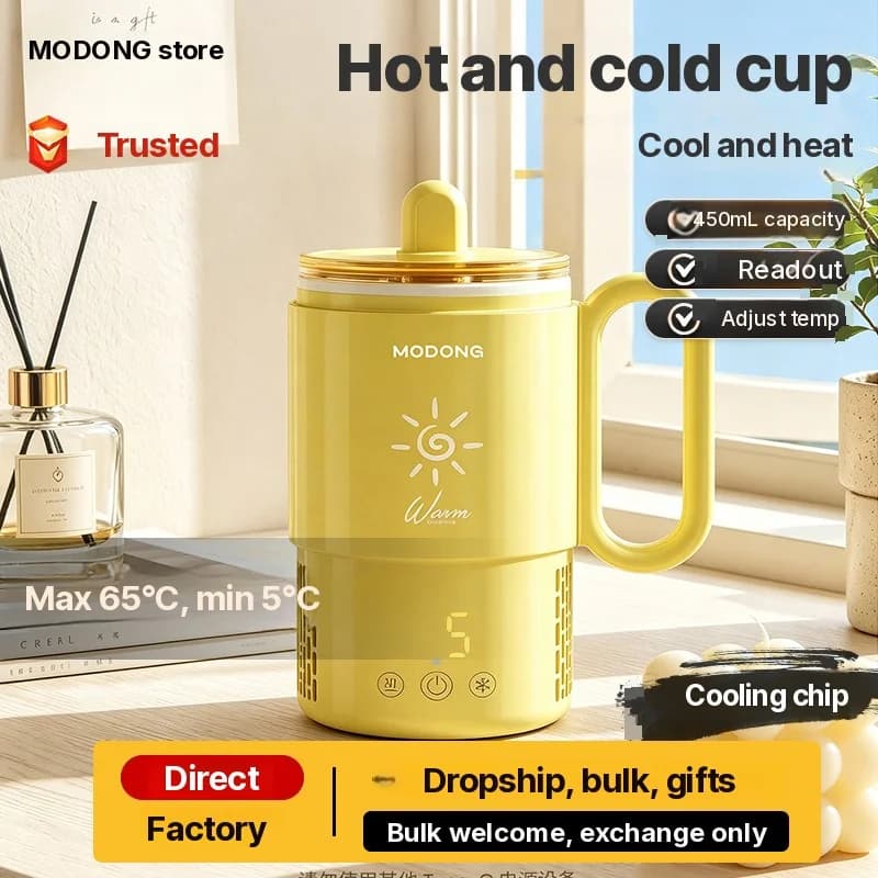 Mini kyl- och värmekopp 450 mL 36W touchkontroll