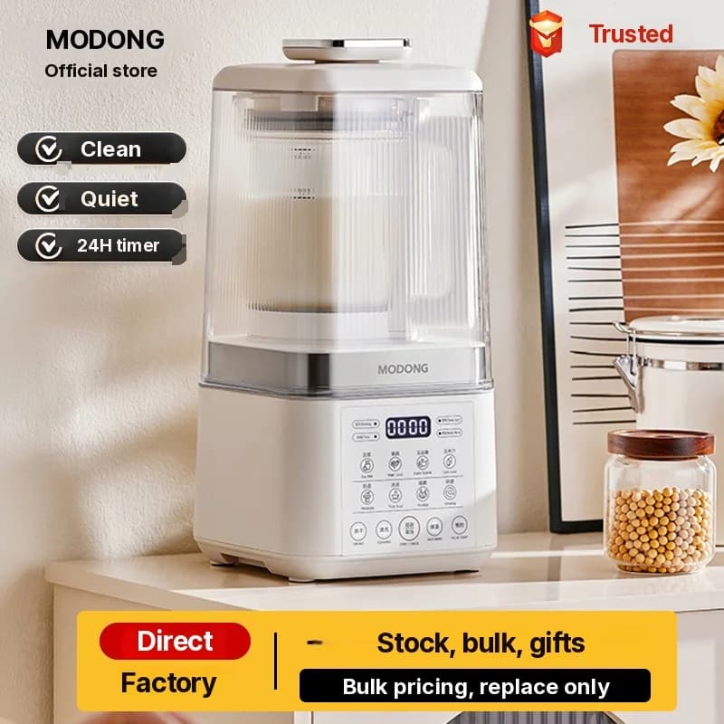 Uppvärmande blender med tyst drift och varmhållningsfunktion