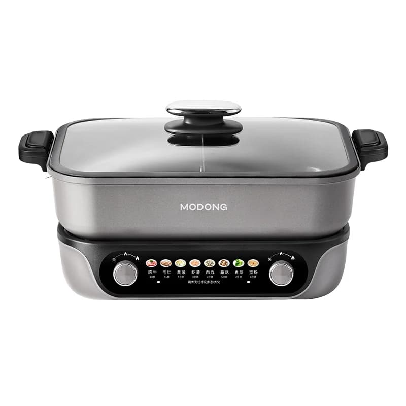Delad elektrisk varmpot med nonstick-beläggning, 8L kapacitet