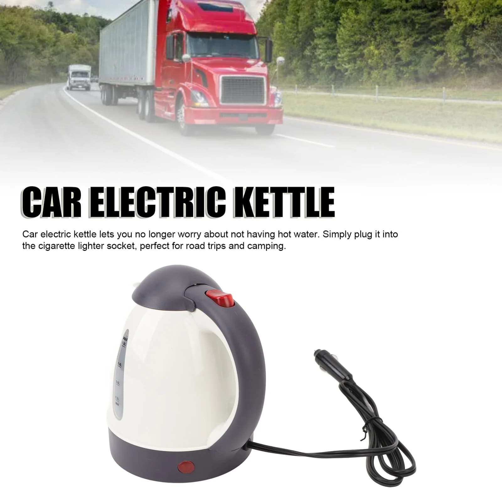 1L 12V/24V Elektrisk bilvattenkokare