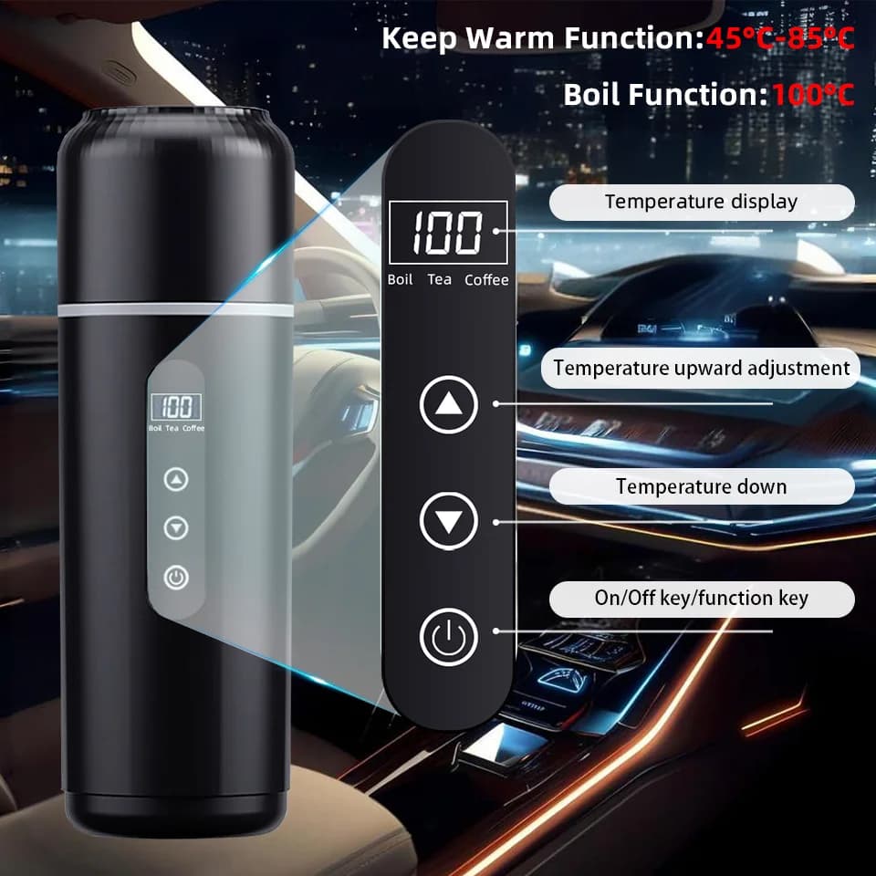 500ml 12V/24V Bilvärmekopp