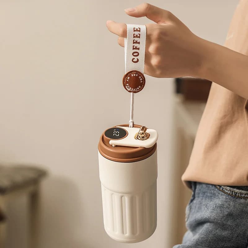 450ml termoskopp med temperaturdisplay