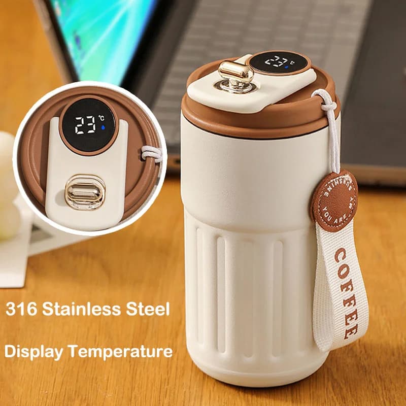 450ml termoskopp med temperaturdisplay