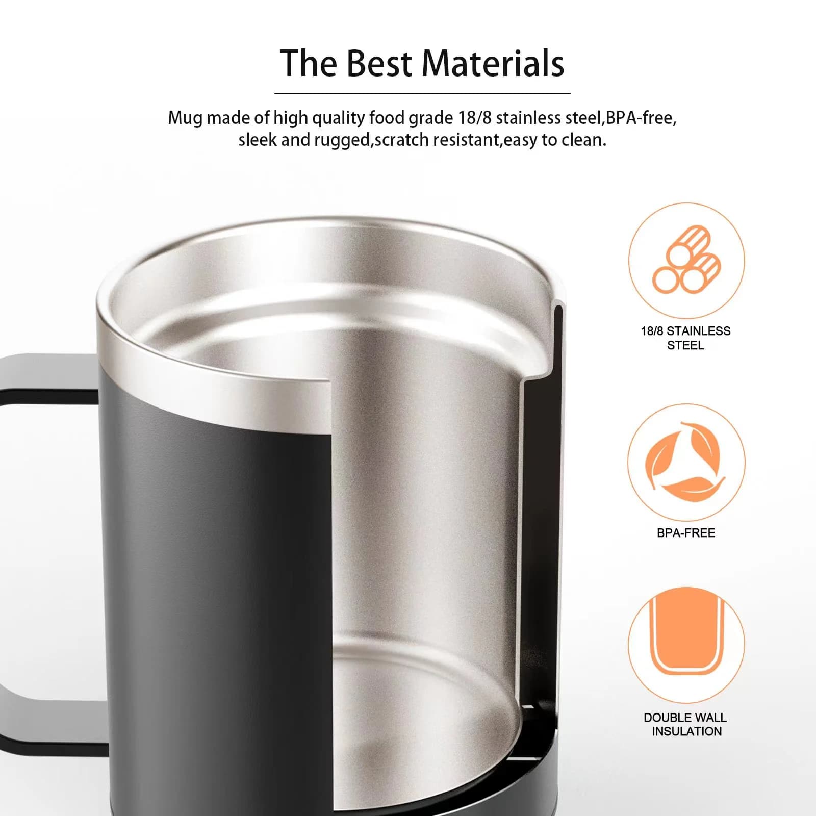 12oz USB-värmd kaffemugg