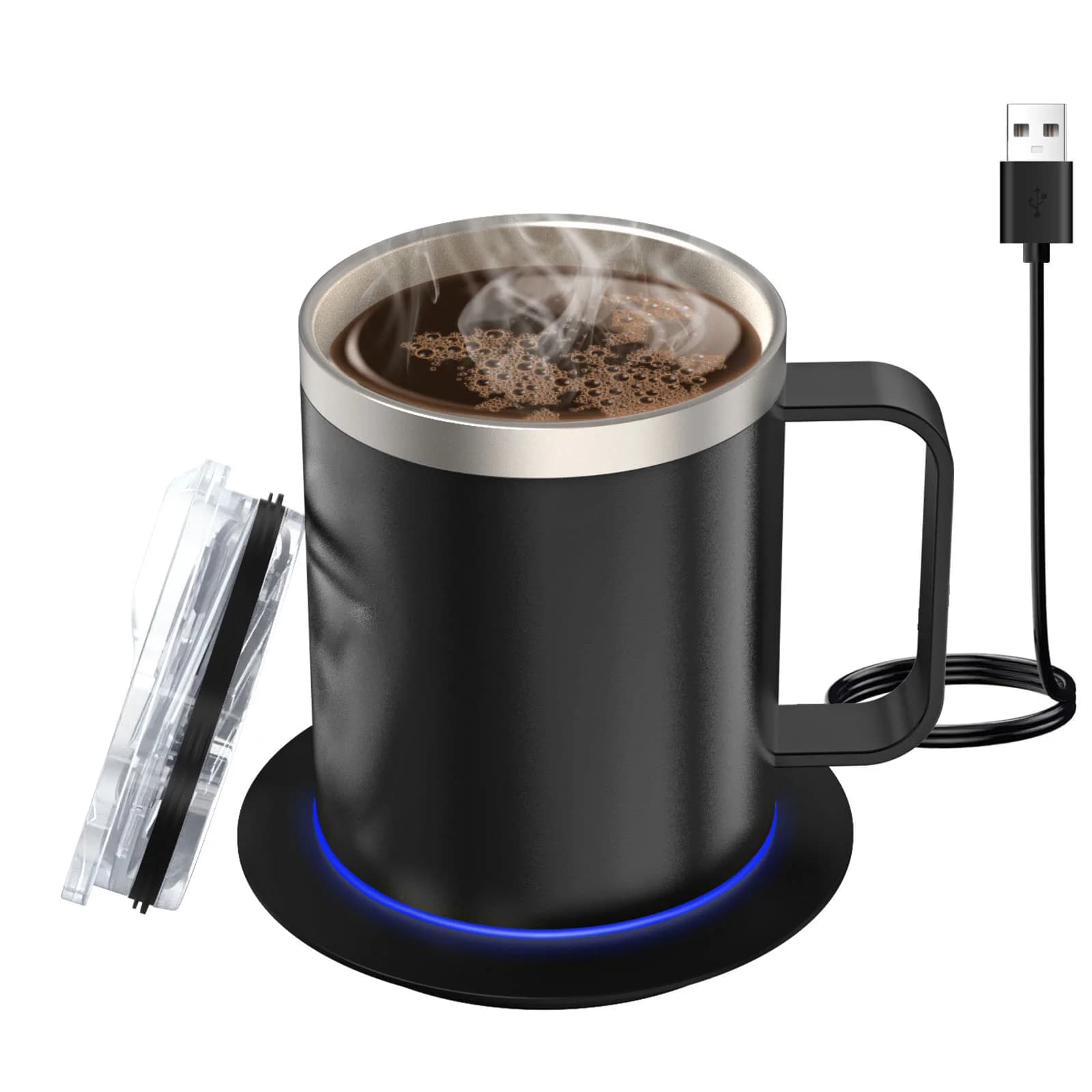 12oz USB-värmd kaffemugg